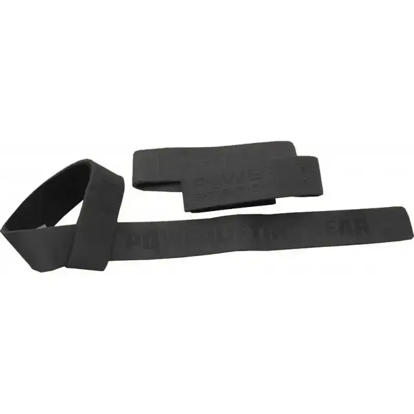 Лямки для тяги шкіряні Power System PS-3320 Leather Straps Black купити недорого в Україні, фото 3