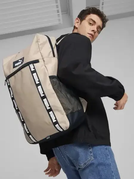 Рюкзак Puma EvoESS Box Backpack 24L черный, бежевый Уни 30x15x48 см купить недорого в Украине, фото 5