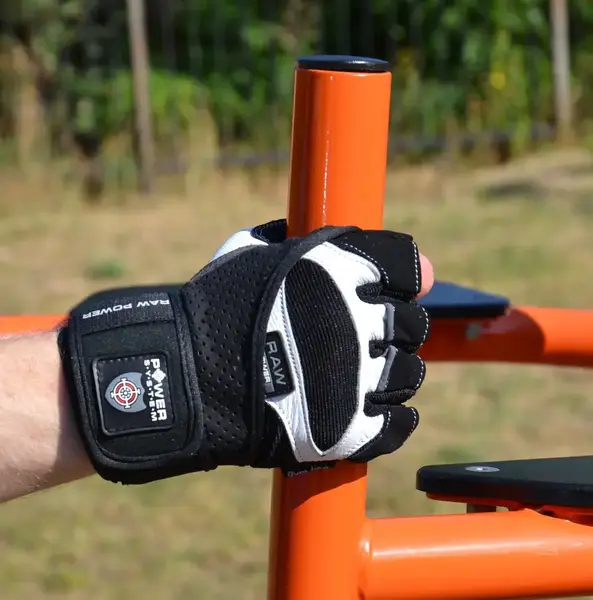 Перчатки для фитнеса Power System PS-2850 Raw Power Black/White M купить недорого в Украине, фото 6