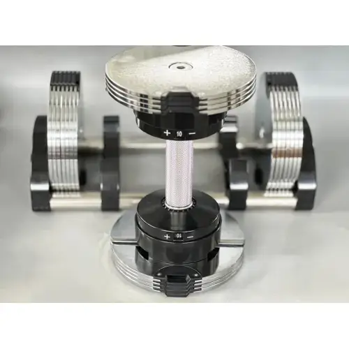 Гантель набірна 3-24 кг Generation Fitness GF3-24kg (хром) купити недорого в Україні, фото 7