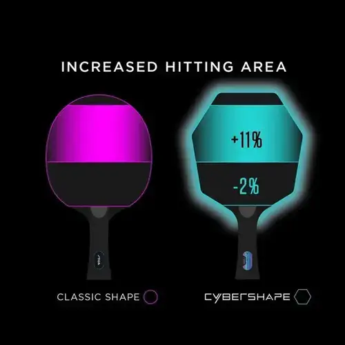 Ракетка для настольного тенниса Stiga Pro Carbon Plus Cybershape 5 Star FL (1215-0401-35) купить недорого в Украине, фото 8