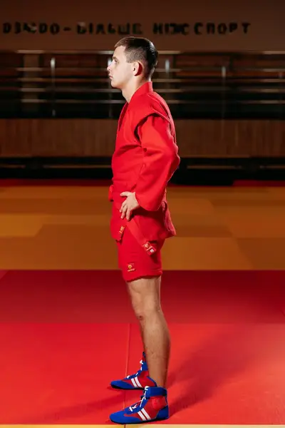 Форма для самбо (самбовка) червона TM "Kintayo", 190 зріст, щільність 550 гр/м.кв. купити недорого в Україні, фото 2