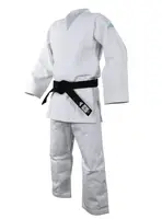 Кимоно для дзюдо Champion III Olympic Slim Fit с лицензией IJF белый/голубой логотип ADIDAS J-IJF3-L купить