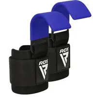 Крюки для тяги на запястье RDX W5 Gym Hook Strap Blue Plus купить