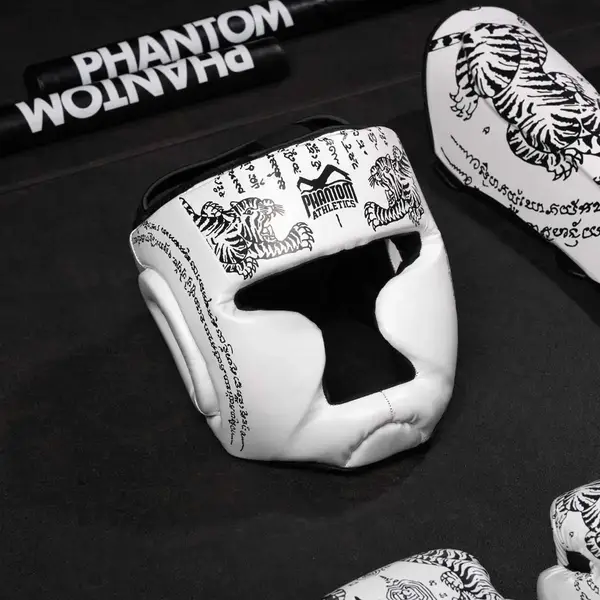 Боксерський шолом Phantom Muay Thai Full Face White купити недорого в Україні, фото 5