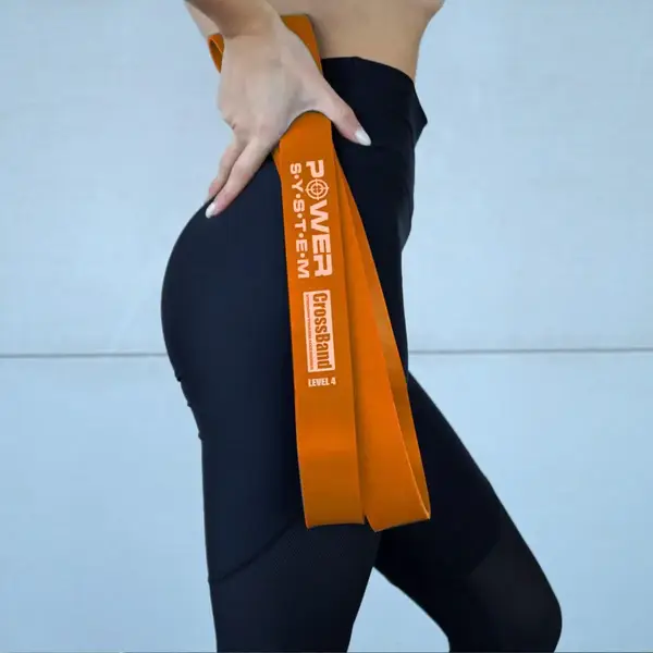 Эспандер-петля (резинка для фитнеса и кроссфита) Power System PS-4052 CrossFit Level 2 Orange (сопротивление 10-35 кг) купить недорого в Украине, фото 8