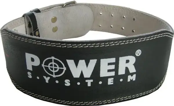 Пояс для тяжелой атлетики Power System PS-3250 Power Basic кожаный Black S купить недорого в Украине, фото 2