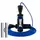 Скакалка скоростная PowerPlay 4212 X ROPE с утяжелителем Черно/Темно синяя (120г*2) 3м.