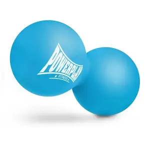 Масажний силіконовий подвійний м'яч PowerPlay PP-4355 Silicone Lacrosse Peanut Ball (6.3*12.6см.) Синій купити