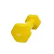 Гантель для фитнеса с виниловым покрытием Generation Fitness FF51D3A-1kg (желтый) купить недорого в Украине, фото 25461