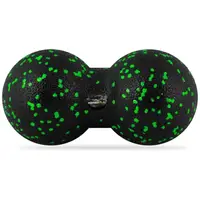 Массажный мяч двойной PowerPlay PP-4352 Epp foam peanut ball (d8*16cm.) Черно/Зеленый купить