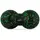 Массажный мяч двойной PowerPlay PP-4352 Epp foam peanut ball (d8*16cm.) Черно/Зеленый
