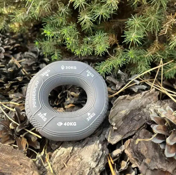 Еспандер кистьовий силіконовий PowerPlay PP-4331 Hand Grip Large 30-35-40 кг. Сірий купити недорого в Україні, фото 7