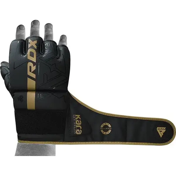 Перчатки для ММА RDX F6 KARA Matte Golden XL купить недорого в Украине, фото 4