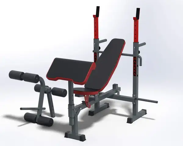 Лава для жиму універсальна, 4 грифи, 62 кг млинців RN-Sport купити недорого в Україні, фото 3