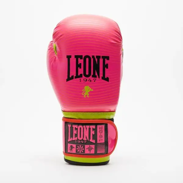 Боксерские перчатки Leone GN313 WAVES Fuxia 10 унций (капу в комплекте) купить недорого в Украине, фото 3