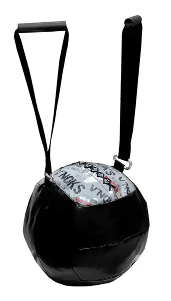 Медицинбол з ручками V`Noks 6 кг | Медичний м’яч для тренувань | Чорний купити