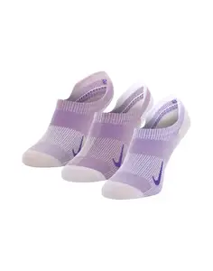 Носки Nike W NK EVERYDAY PLUS LTWT NS 3PR серый, фиолетовый Жен 34-38 купить