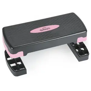 Степ-платформа Queenfit 2-х рівнева чорно-рожева купити