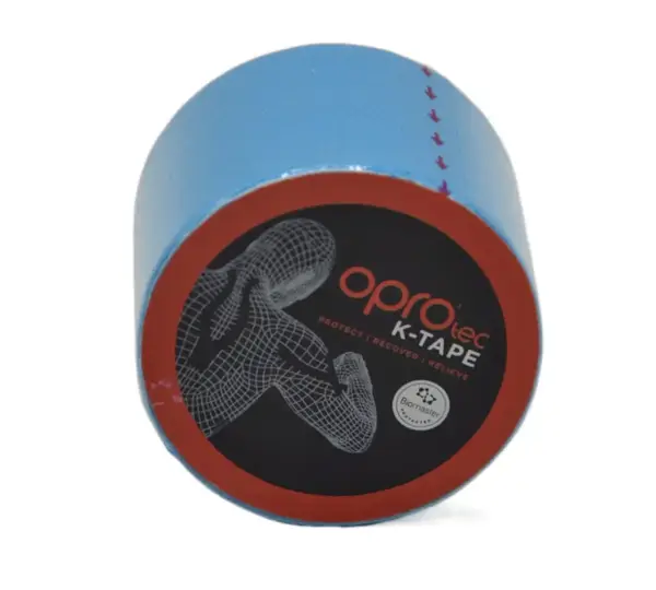 Кінезіологічний тейп OPROtec Kinesiology Tape TEC57542 синій 5cм*5м купити недорого в Україні, фото 3