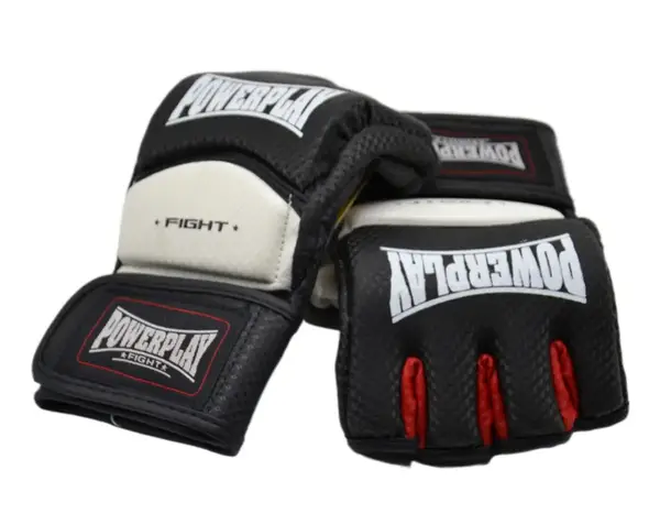 Рукавиці для MMA PowerPlay 3075 Чорні-Білі XL купити недорого в Україні, фото 9