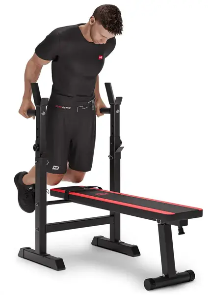 Набір Hop-Sport Premium 105 кг з лавою HS-1080, штангами та гантелями. купити недорого в Україні, фото 15