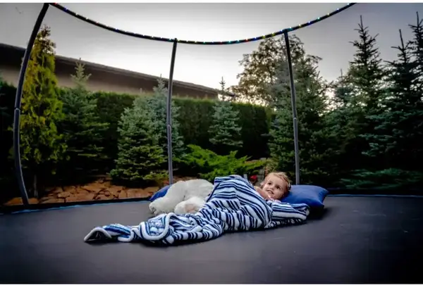 Батут THUNDER INSIDE ELITE с внутренней сеткой 6 футов 183 см черно-голубой купить недорого в Украине, фото 8