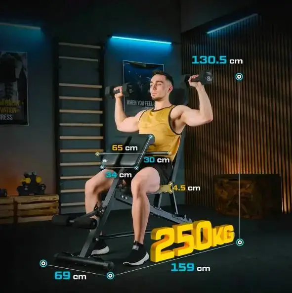 Скамейка тренировочная Trex Sport TX-200B с партой Скотта купить недорого в Украине, фото 6