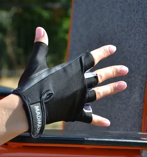 Перчатки для фитнеса MadMax MFG-251 Rainbow Grey M купить недорого в Украине, фото 6