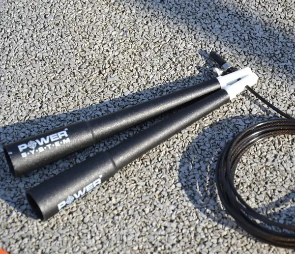 Скакалка скоростная Power System PS-4033 Crossfit Jump Rope Black (2,8m.) купить недорого в Украине, фото 5