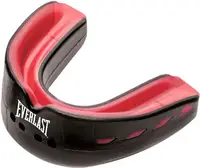 Капа для бокса Everlast EVERSHIELD DOUBLE MOUTH GUARD черный, красный (+ 11 лет) купить