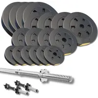 Набір зі штангою та гантелями Besport PowerPro 92кг (гриф 218 см) Набір зі штангою та гантелями Besport PowerPro 92кг (гриф 218 см) купити