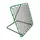 Сетка тренировочная для футбола Neo-Sport Rebounder 120 x 120 см, черно-зеленая.