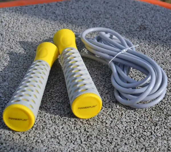 Скакалка PowerPlay 4206 Jump Rope PRO+ Сіро-жовта (2,75m.) купити недорого в Україні, фото 8