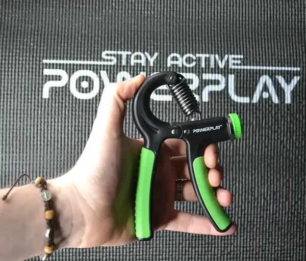 Еспандер кистьовий PowerPlay PP-4323 з регульованим навантаженням 10-40 кг. Strength Grip Чорно-зелений купити недорого в Україні, фото 8