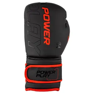Боксерские перчатки PowerPlay 3024 Ultra Mat Черно-Черные 3024 Ultra Mat 12 унций купить
