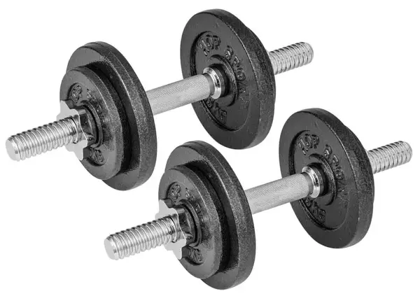 Гантелі металеві Hop-Sport New 2 х 10 кг з рукавичками купити недорого в Україні, фото 7