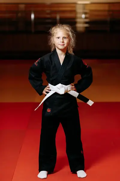 Кімоно для джиу - джитсу чорне, TM "Kintayo", 150 зріст, щільність 350 гр/м.кв. купити недорого в Україні, фото 6