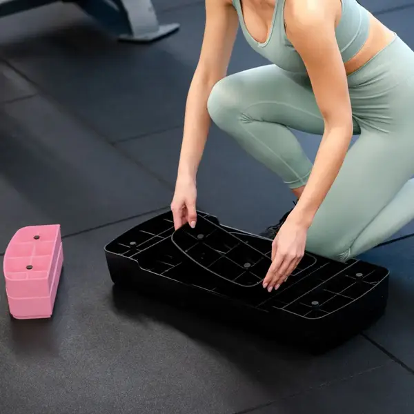 Степ-платформа Gymtek 3-х рівнева чорно-рожева купити недорого в Україні, фото 6