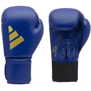 Боксерскі рукавички Adidas "Speed 50" | 8 унцій | синій/золотий | ADIDAS ADISBG50 купити