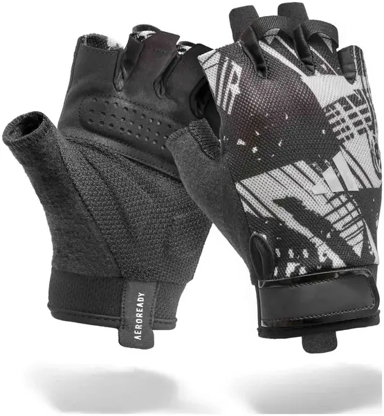 Перчатки для тренинга Adidas Essential Training Gloves черный, серый Уни S купить недорого в Украине, фото 5