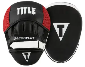 Лапи боксерські TITLE Boxing Aerovent Excel Incredi-Mitts 2.0 Black/Red/White купити