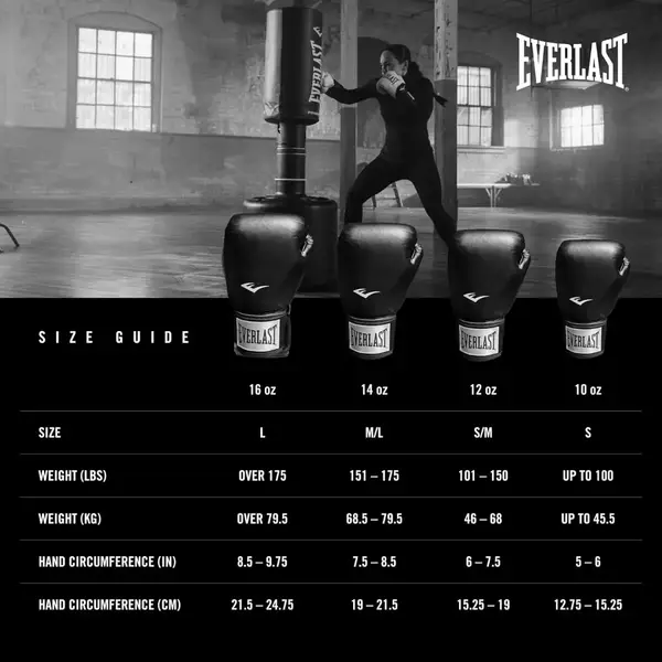 Боксерські рукавиці Everlast PROSTYLE 2 BOXING GLOVE чорний Уні 8 унцій купити недорого в Україні, фото 6
