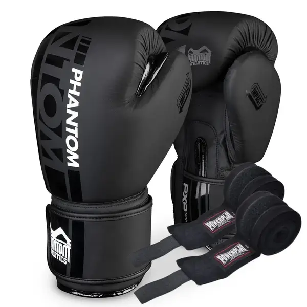 Боксерські рукавиці Phantom APEX Black 14 унцій (Бинти 4м. в подарунок) купити недорого в Україні, фото 10