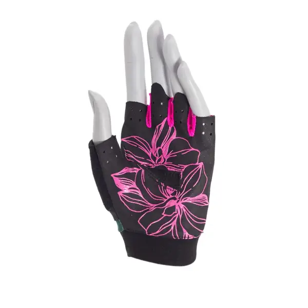 Перчатки для фитнеса MadMax MFG-770 Flower Power Gloves Black/Pink XS купить недорого в Украине, фото 3
