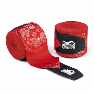 Бинти для боксу Phantom Muay Thai Red 400cm. (4м.) купити