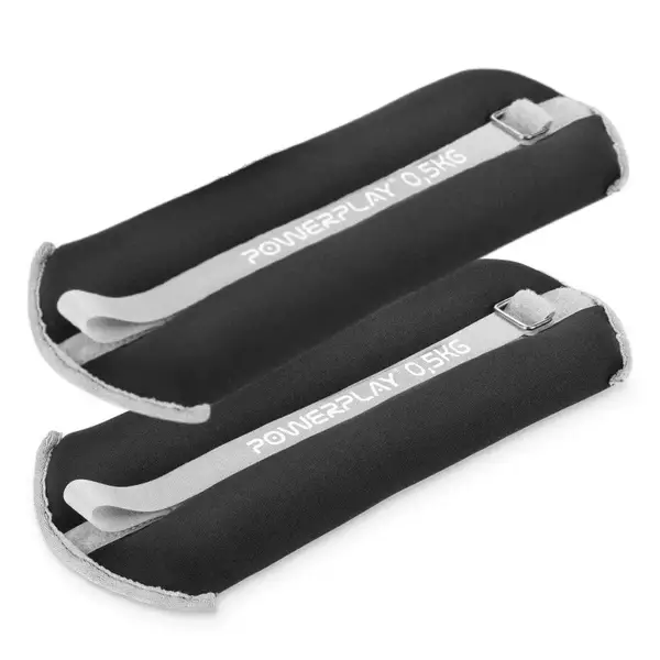 Утяжелители-манжеты для ног и рук PowerPlay PP-4349 Ankle/Wrist Weights (2шт.*0.5 kg) (пара) Черные купить недорого в Украине, фото 2