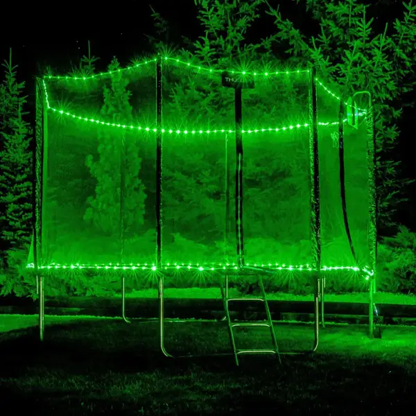 Батут THUNDER OUTSIDE PRO с наружной сеткой 12 футов 366 см черно-розовый купить недорого в Украине, фото 5