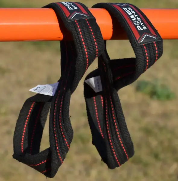 Лямки для тяги (вісмірка) Power System PS-3405 Figure 8 Black/Red S/M купити недорого в Україні, фото 3