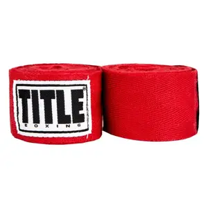 Бинти для боксу TITLE Boxing Traditional Weave 180" Red (4.5м.) купити